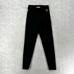 St John Trouser Pants Womens SMALL‎ Black Tapered Stretch Nylon Career Stetch